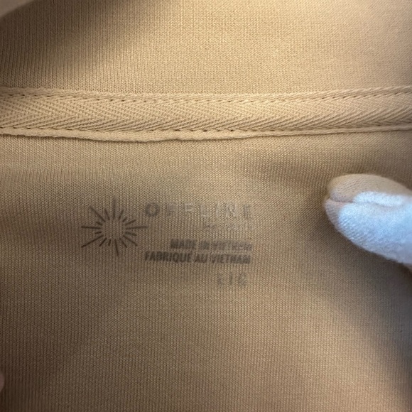 Aerie Women's Cream Quarter Zip Pullover - Picture 2 of 3